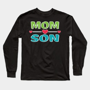 Mother's day mom-son bonding Long Sleeve T-Shirt